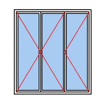 Fenêtre PVC 3 Vantaux