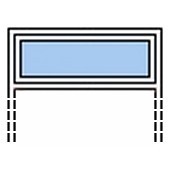 Fenêtre PVC avec imposte