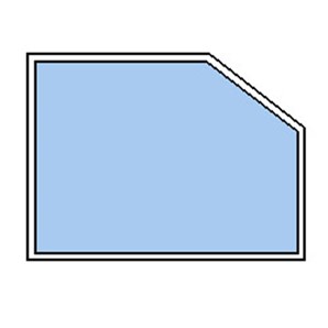 Menuiserie PVC Pan coupé