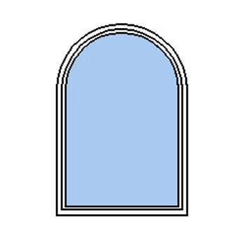 Fenêtre PVC Plein ceintre