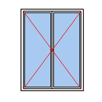 Fenêtre ou Porte-Fenêtre Bois 2 vantaux