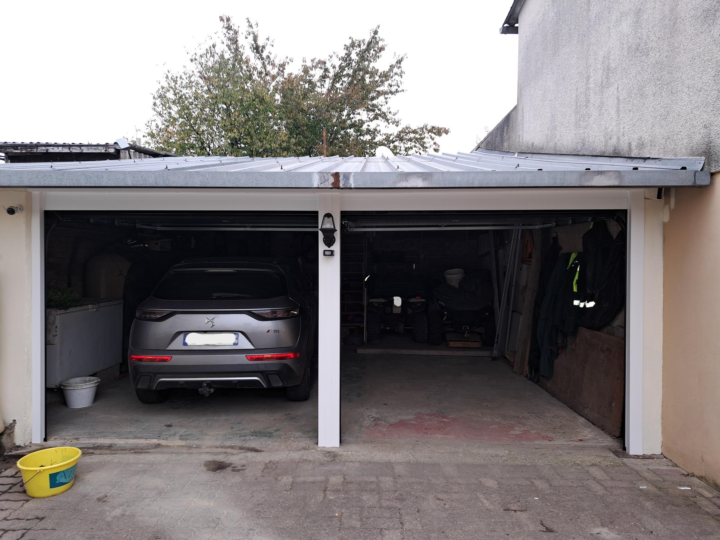 Porte de garage sectionnelle blanche à Rethel Porte de garage sectionnelle blanche à Rethel